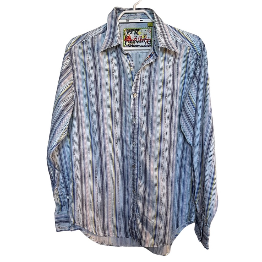 Robert Graham - Classic Fit Button Down Dress Shirt Size Medium